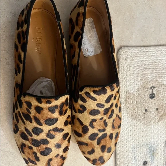 J. Crew Animal Print Women's Loafers - Picture 2 of 2